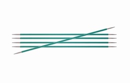 KnitPro Zings DPN Knitting Needles Emerald-3.25mm 15cm