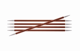 KnitPro Zings DPN Knitting Needles Sienna-5.5mm 15cm