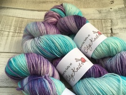 Hand Dyed By Sally 4 Ply BFL Galaxy