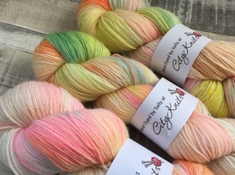 Hand Dyed By Sally 4 Ply BFL Sherbet Fizz