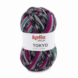 Katia Tokyo Superwash Sock Yarn Shade 83 - Lilac - Turquiose