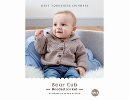 West Yorkshire Spinners - Bear Cub Hooded Jacket Kit for Size 0 -3 months